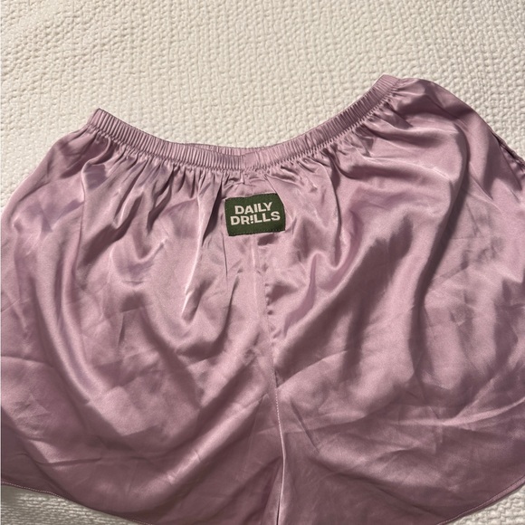 Daily Drills Satin Shorts in Soft Purple - Picture 1 of 2
